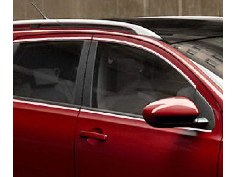 Baguette chrom&eacute;e de contour des vitres lat&eacute;rales pour Nissan Qashqai +2 08-10 Nissan Qashqai +2 phase 2 10-14 Nissan Qashqai +2 phase 3 Nissan Qashqai 07-10 Nissan Qashqai phase 2 10-14 Nissan Qashqai