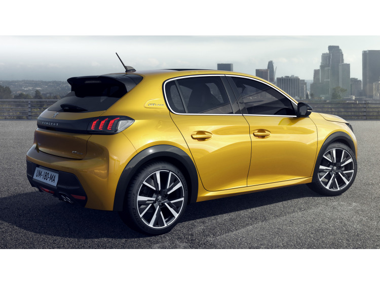 Baguette chrom&eacute;e de contour des vitres lat&eacute;rales pour Peugeot 208 II 19-26