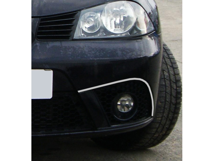 Baguette chrom&eacute;e pour antibrouillards compatible avec Seat Ibiza 01-08