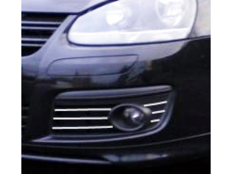 Baguette chrom&eacute;e pour antibrouillards pour VW Golf 5 GT TDI