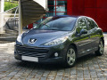 Baguette de calandre chrom&eacute;e compatible avec Peugeot 207 06-12 Peugeot 207 CC 07-15 Peugeot 207 SW 07-13