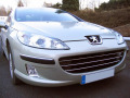 Baguette de calandre chrom&eacute;e compatible avec Peugeot 407 & Peugeot 407 SW horizontale