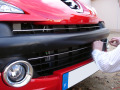 Baguette de calandre chrom&eacute;e pour Peugeot 207 06-12 Peugeot 207 CC 07-15 Peugeot 207 SW 07-13