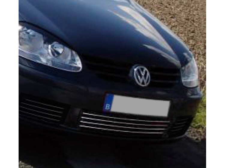 Baguette de calandre inf&eacute;rieure chrom&eacute;e pour VW Golf 5