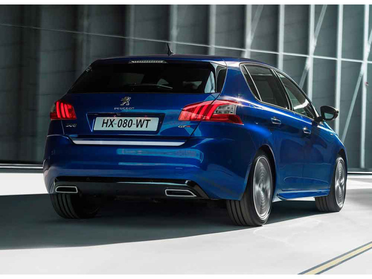 Baguette de coffre chrom&eacute;e compatible avec Peugeot 308 II 13-21