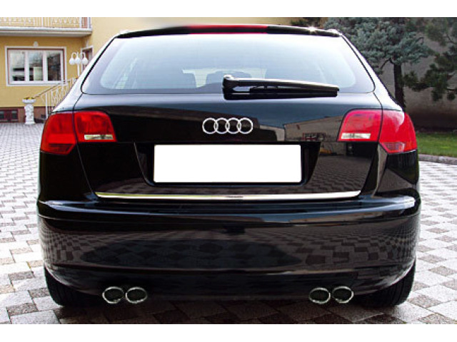 Baguette de coffre chromée pour Audi A3 Série 2 Phase 2 Sportback 081 Audi A3 Série 2 Sportback 0408 Audi S3 0626 Audi S3 sportback 0626 Audi S3 sportback 9803