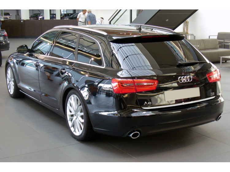 Baguette de coffre chrom&eacute;e pour Audi A6 S&eacute;rie 4 Avant 10-15 & Audi A6 S&eacute;rie 4 Phase 2 Avant 14-18