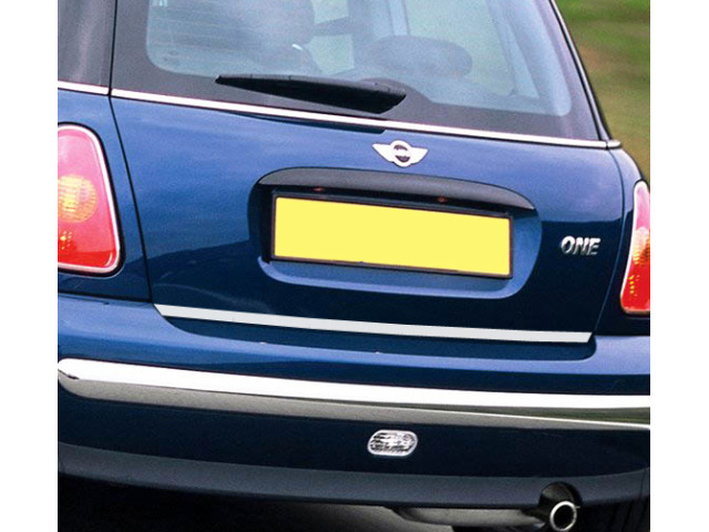 Baguette de coffre chromée pour Mini 1 0106 Mini 2 Mini 3 Mini Clubman Mini Clubvan Mini Countryman Mini Coupé Mini Paceman Mini Roadster