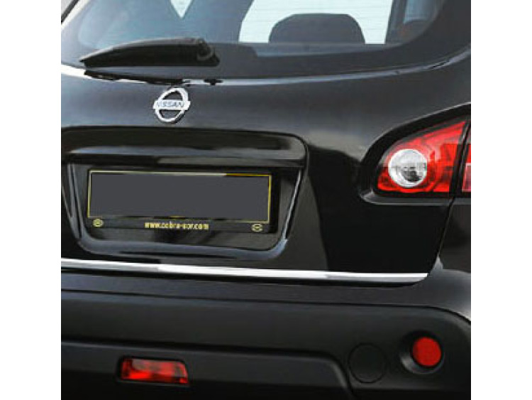 Baguette de coffre chrom&eacute;e pour Nissan Qashqai +2 08-10 Qashqai +2 phase 2 10-14/+2 phase 3/07-10/ph