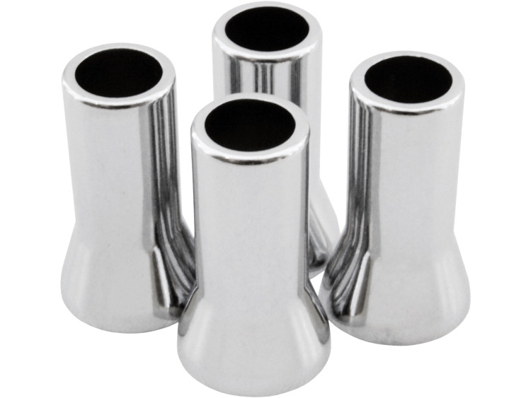 4 cache-valves chrom&eacute;s 27mm