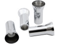 4 cache-valves chrom&eacute;s 27mm